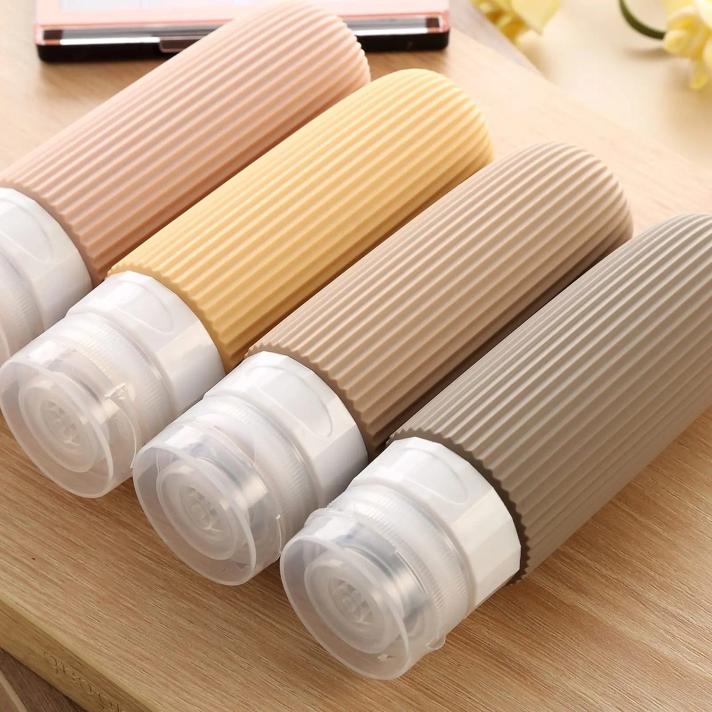 TSA-Approved Leak-Proof Silicone Travel Bottles