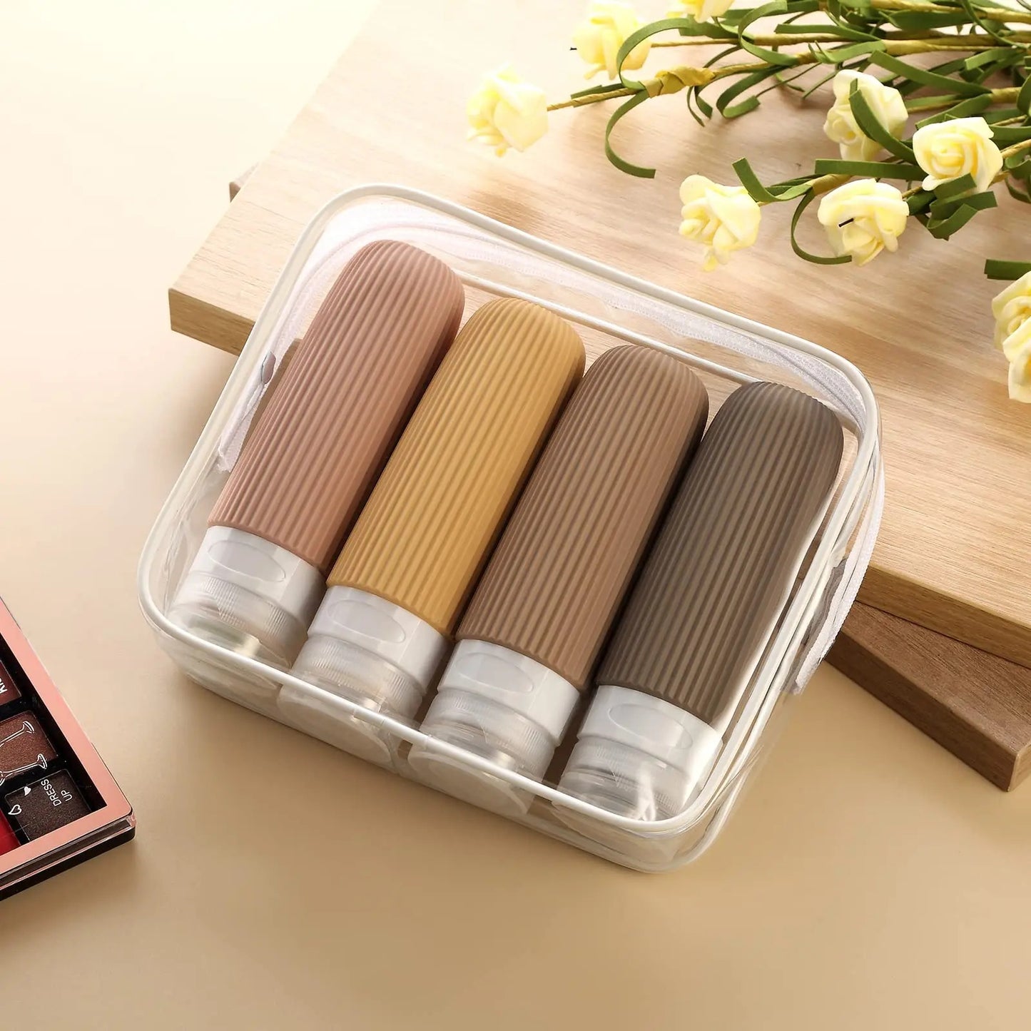 TSA-Approved Leak-Proof Silicone Travel Bottles