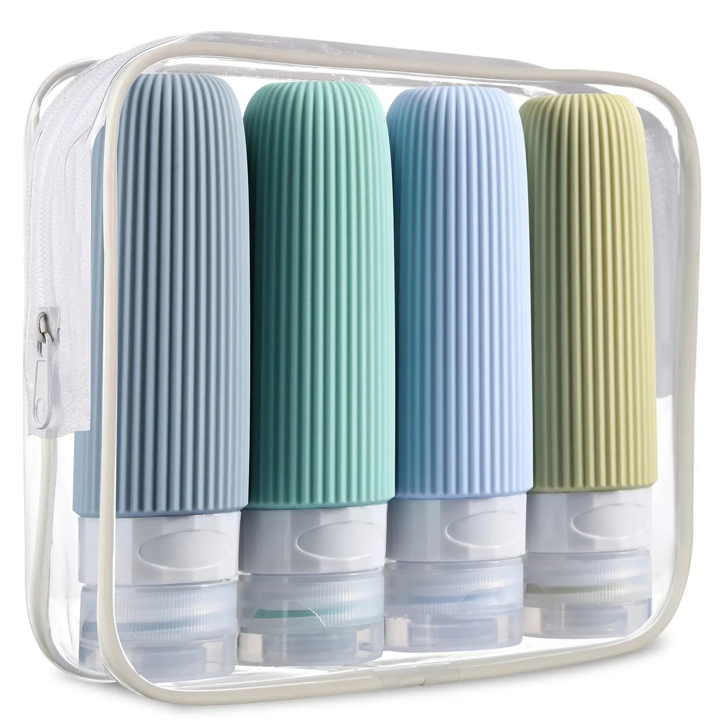 TSA-Approved Leak-Proof Silicone Travel Bottles