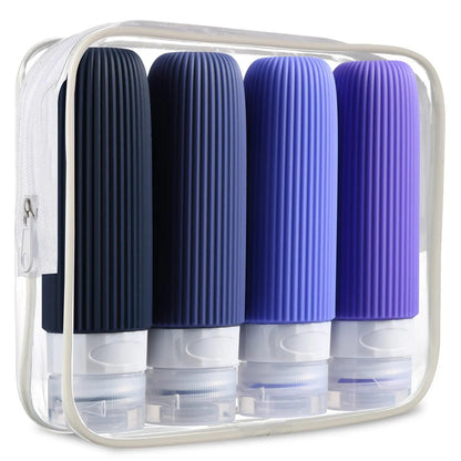 TSA-Approved Leak-Proof Silicone Travel Bottles